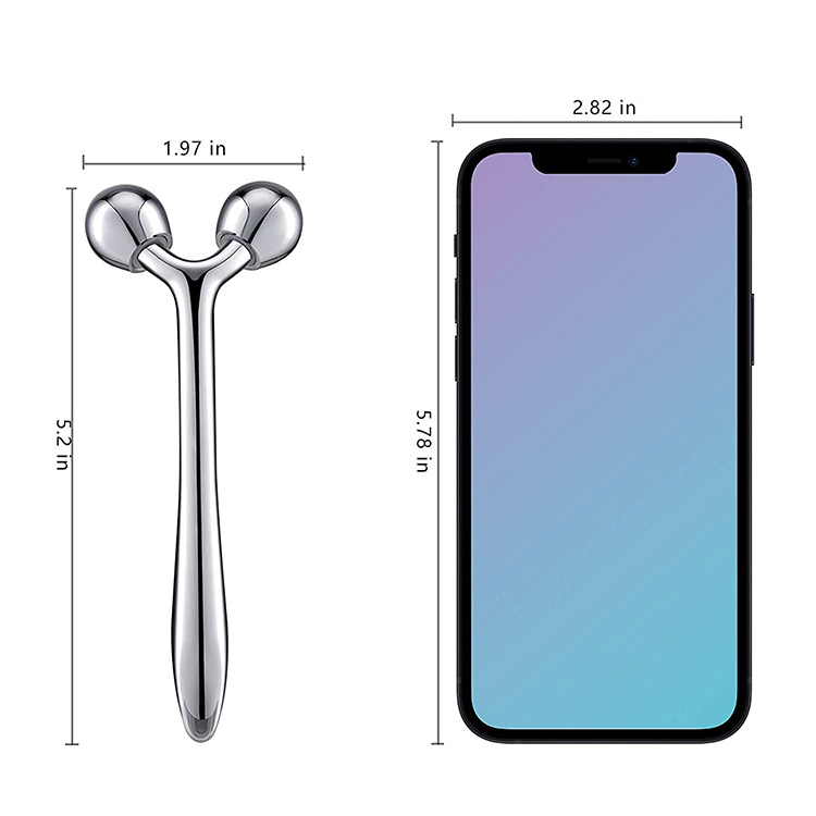 Zinc Alloy Metal Face Massage Stick